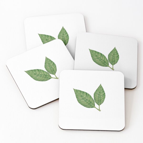 Item preview, Bright green leaves in watercolor designed and sold by altairaleon.