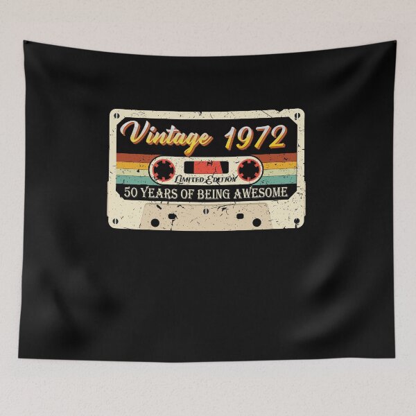 Item preview, Vintage 1972 50th Birthday Made in 1972 Born 1972 50 years of being awesome Essential designed and sold by mohmmed22.