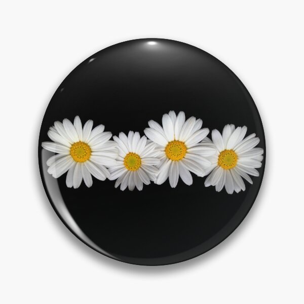 Item preview, Four Daisies Stacked (on black) designed and sold by Tree45.