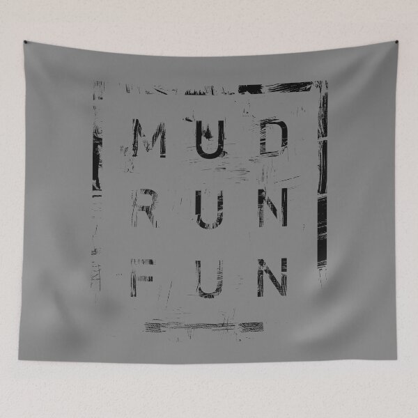 Item preview, Mud Run Fun Tough Mudder BLACK Trail Running and Marathon designed and sold by BOBSMITHHHHH.