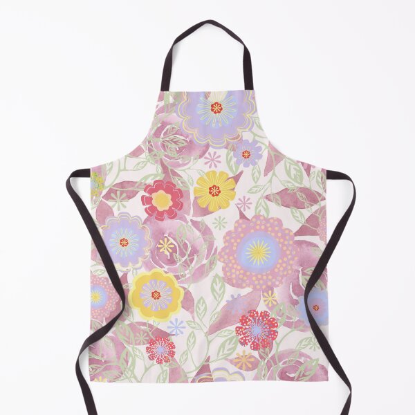 Aperçu de l'œuvre Motif floral sans couture d'été violet et or créée et vendue par RedTomasB.