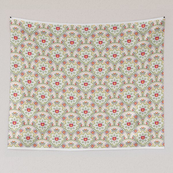 Item preview, Plum Pattern in Scallops designed and sold by nilaskiesstudio.