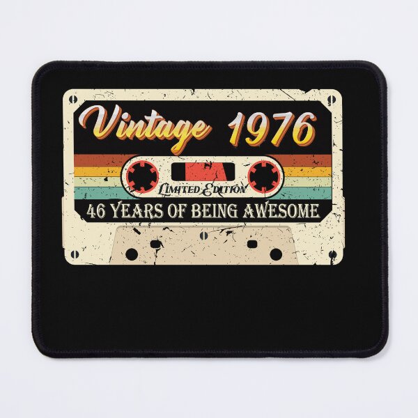 Item preview, Vintage 1976 46th Birthday Made in 1987 Born 1987 46 years of being awesome Essential designed and sold by mohmmed22.