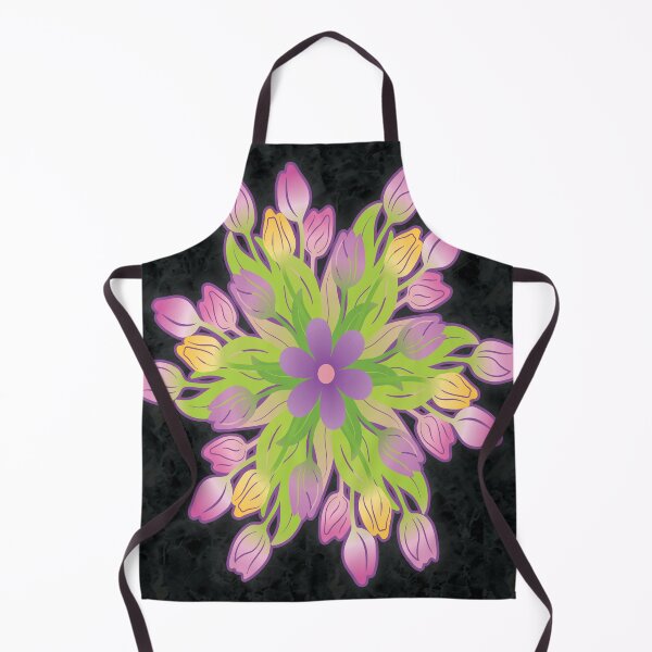 Item preview, purple and gold summer floral seamless pattern, rock pattern designed and sold by fatydesignspace.