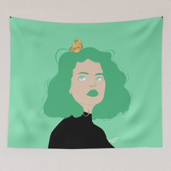 Item preview, Rosalie and the bird in her hair designed and sold by Brandon Blot.