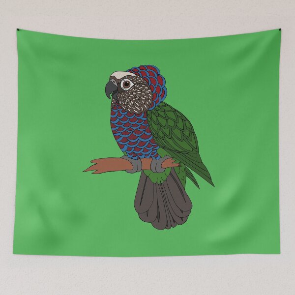 Item preview, Fan-Headed Parrot designed and sold by nolessjess.