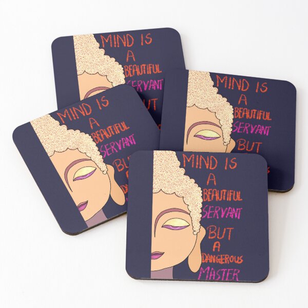Item preview, Mind is a beautiful servant but a dangerous master- popular Goutam buddha quotes art. designed and sold by Pattern Petals.