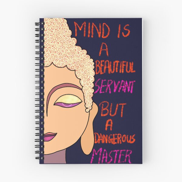 Item preview, Mind is a beautiful servant but a dangerous master- popular Goutam buddha quotes art. designed and sold by Pattern Petals.