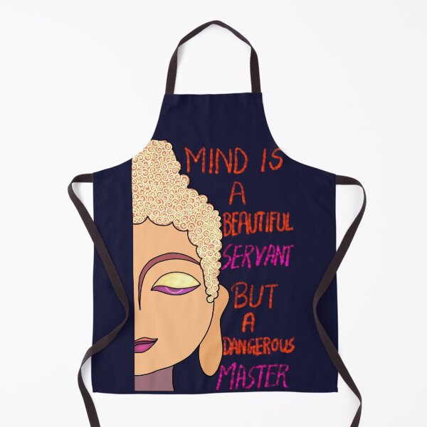 Item preview, Mind is a beautiful servant but a dangerous master- popular Goutam buddha quotes art. designed and sold by Pattern Petals.