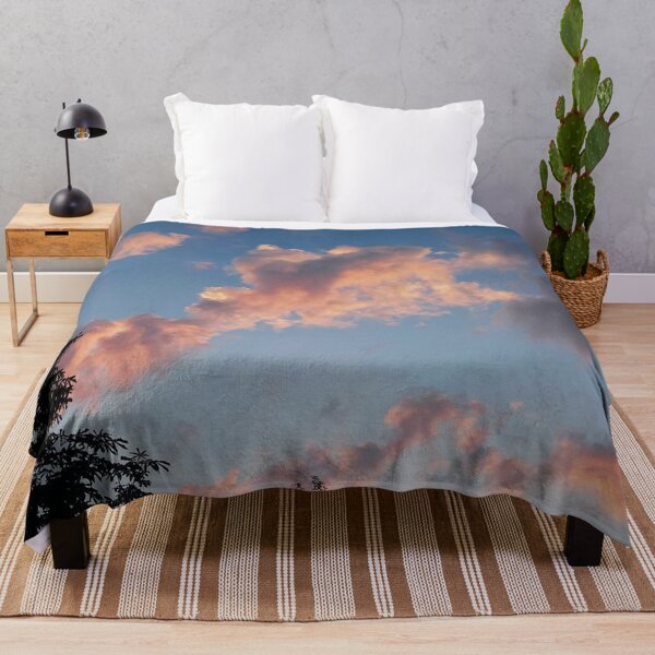 Item preview, Blue Summer Sky And Sunset Colored Clouds designed and sold by The Glasses Girl.
