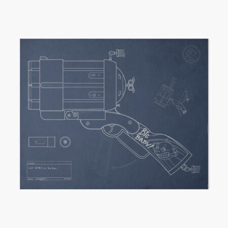 Item preview, Blueprint of Hell Boy's 'Big Baby' designed and sold by GlewPrint.