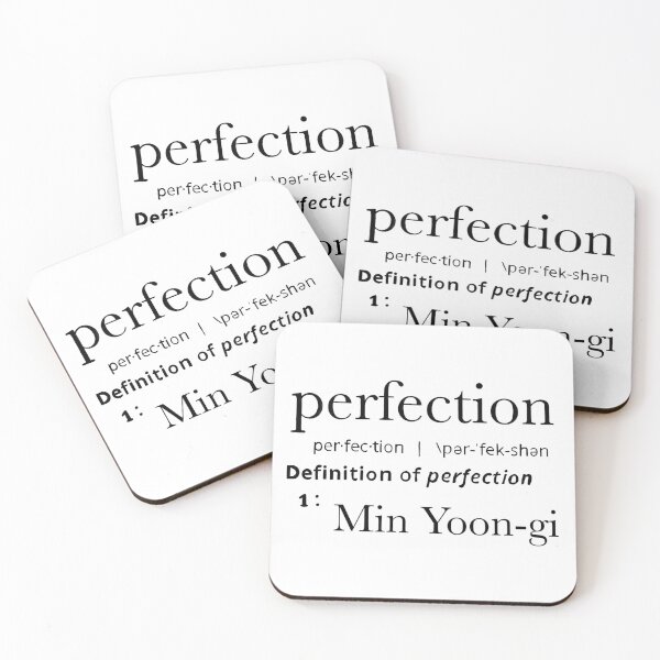 Item preview, Perfection: Min Yoongi designed and sold by MaryAreWe.