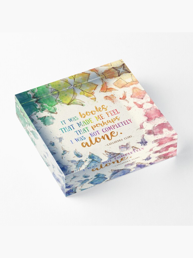 Alternate view of It was books Acrylic Block