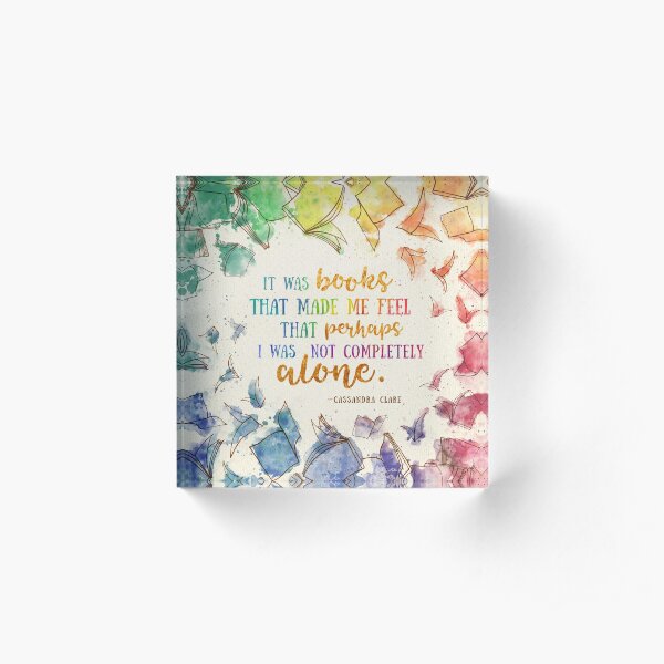 It was books Acrylic Block