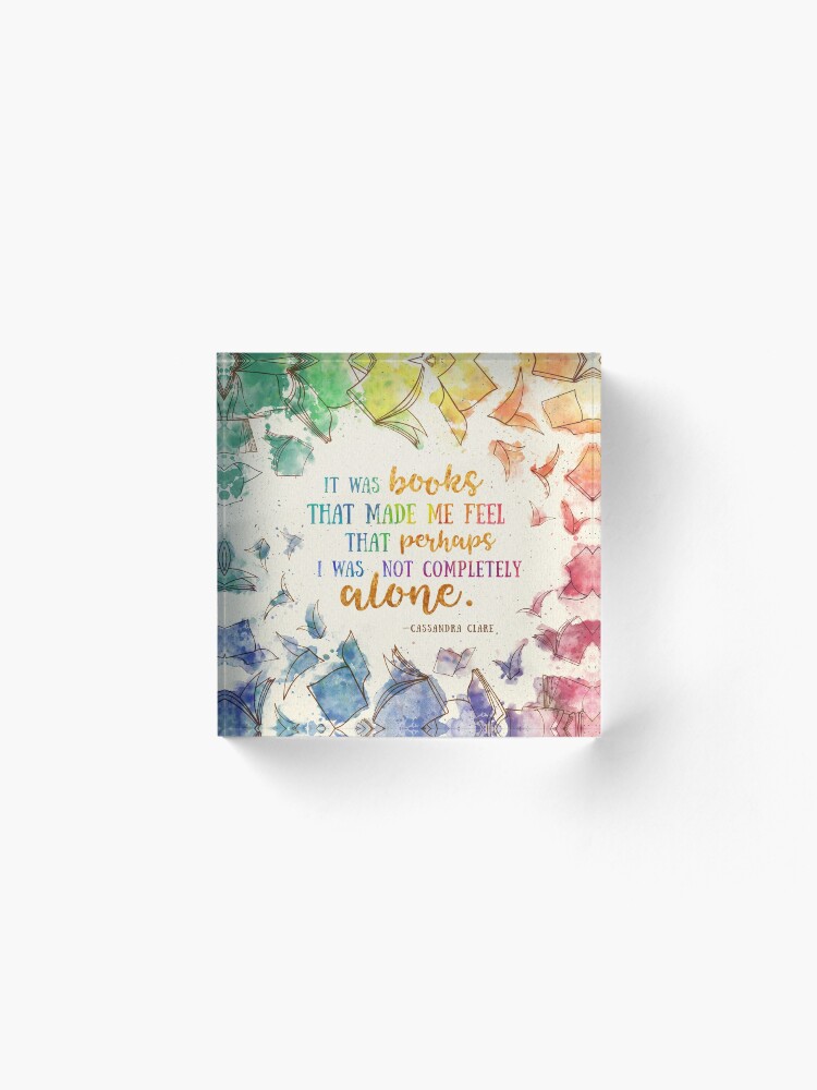 Alternate view of It was books Acrylic Block