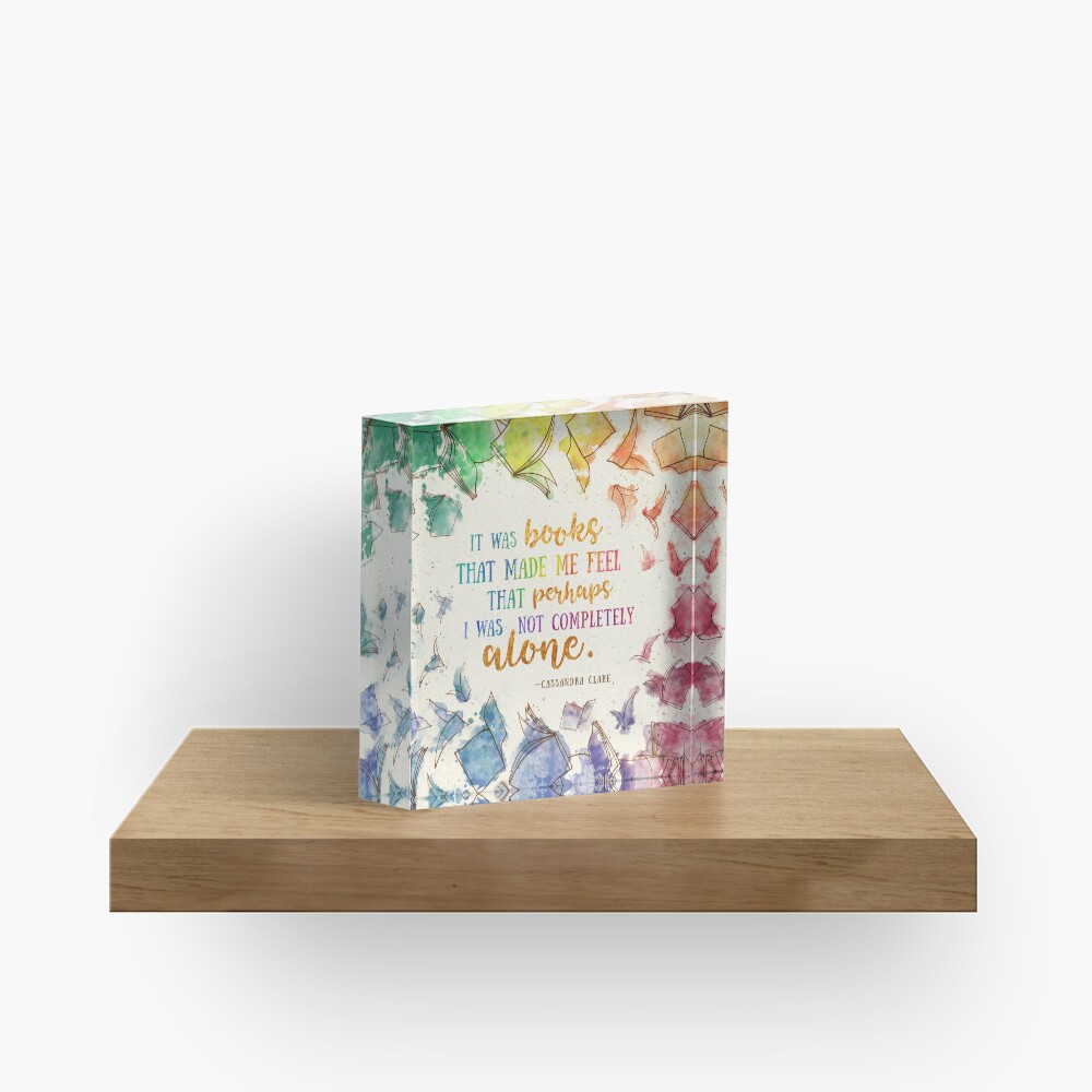 It was books Acrylic Block
