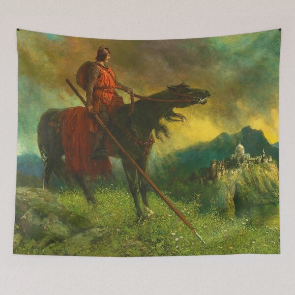 Item preview, Parsifal on the Way to the Grail Castle by Ferdinand Leeke (1920) designed and sold by allhistory.