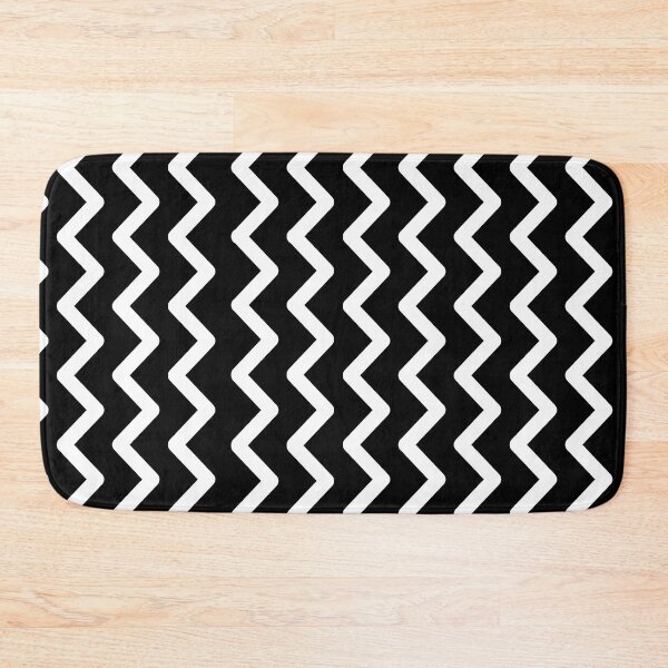 Item preview, Black and white zig zag bold pattern designed and sold by DemonicGloom.