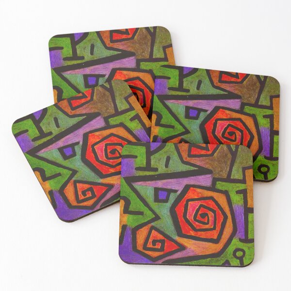 Item preview, Heroic Roses by Paul Klee 1938 designed and sold by Go Logo Designs.