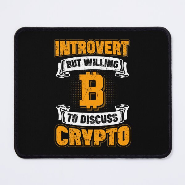 Artikelvorschau, Introvertiert, aber bereit, über Krypto zu diskutieren - Bitcoin BTC Investing entworfen und verkauft von Optix.