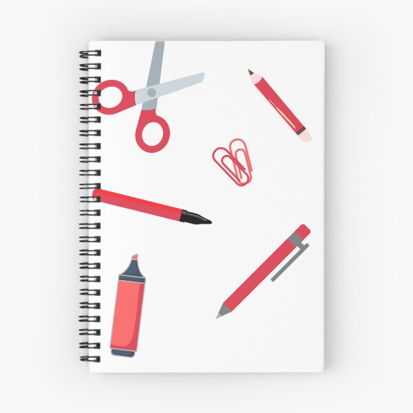 Item preview, red stationery set designed and sold by Surfing Designs.Life.