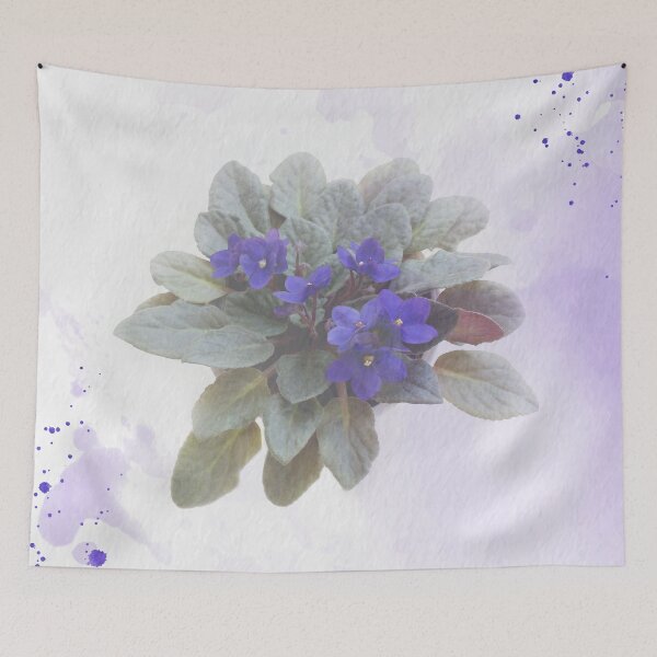 Item preview, African Violets Digital Watercolor original artwork designed and sold by paragonDesign28.