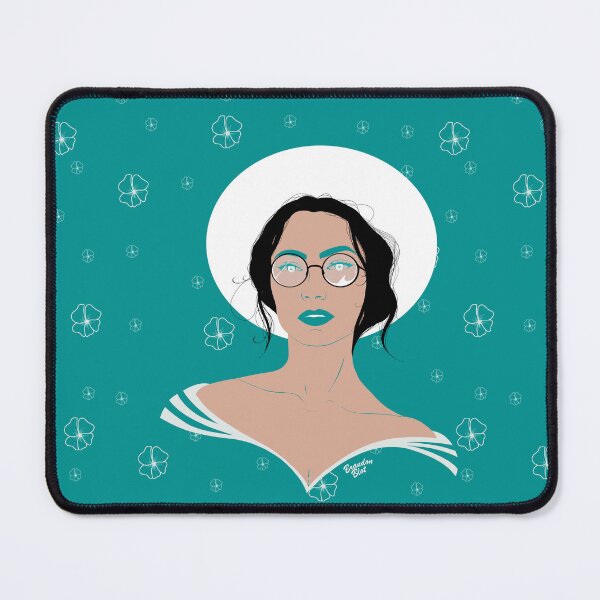 Item preview, Flora, portrait of a woman with a hat designed and sold by Brandon Blot.