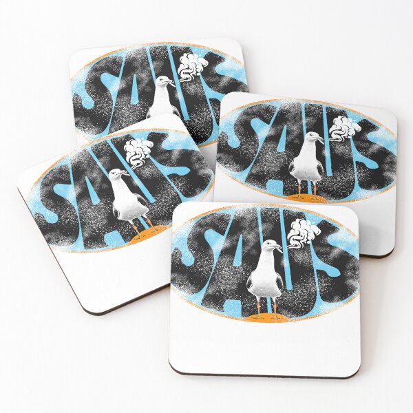 Item preview, Sausalito California Seagull Smoking Retro designed and sold by ChillaxGraphix.