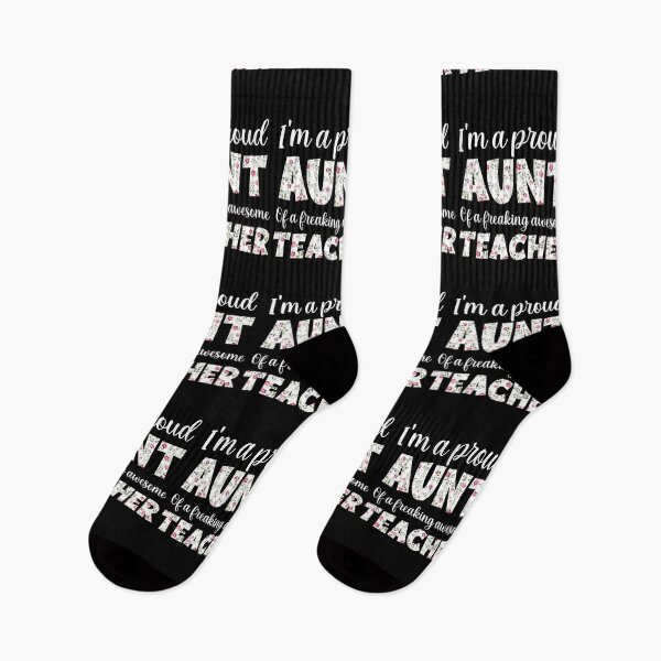 Item preview, Aunt Mothers Day : I'm A Proud Aunt Of A Freaking Awesome Teacher, Aunt Teacher designed and sold by AMINE  ★★★★★.