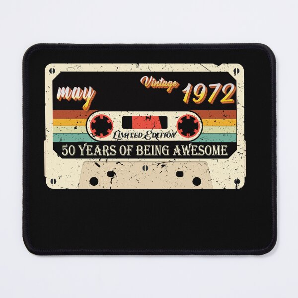 Item preview, Vintage May 1972 50Th Birthday 50 Year Old Men Women 52 years of being awesome Essential Classic designed and sold by mohmmed22.