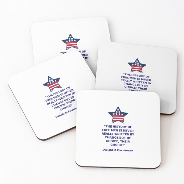 Item preview, USA American Flag with quote by Dwight D. Eisenhower/American Patriotic quote designed and sold by Verbiage24.