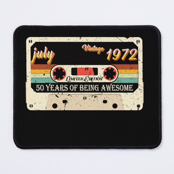 Item preview, Vintage july 1972 50Th Birthday 50 Year Old Men Women 52 years of being awesome Essential Classic designed and sold by mohmmed22.