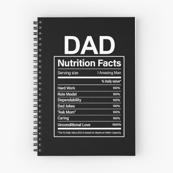 Item preview, Funny Father's Day Gift Dad Nutrition Facts designed and sold by HorsesForLife15.