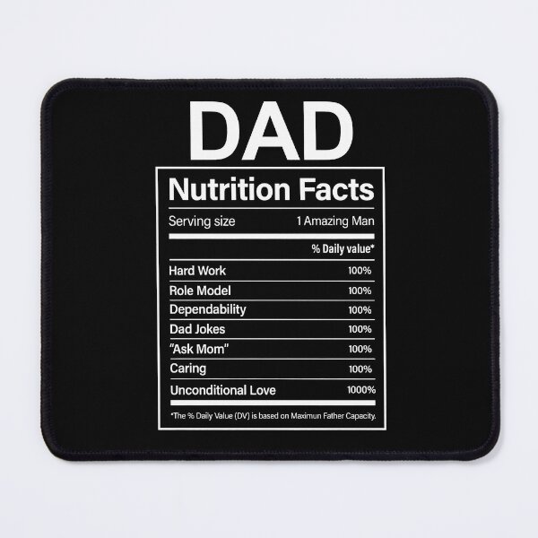 Item preview, Funny Father's Day Gift Dad Nutrition Facts designed and sold by HorsesForLife15.