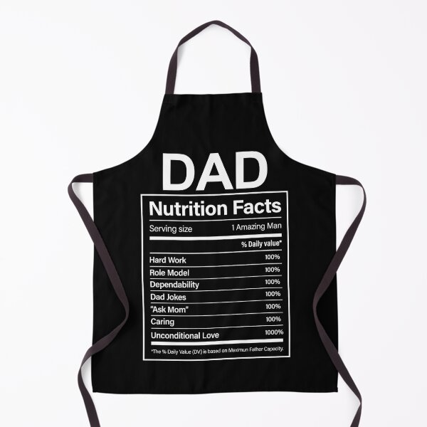 Item preview, Funny Father's Day Gift Dad Nutrition Facts designed and sold by HorsesForLife15.