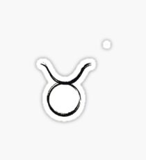 Taurus-Brush Stroke Small Sticker