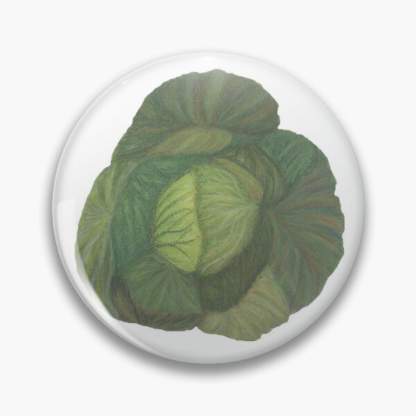 Item preview, Nature, Food, Vegetable, Cabbage, Green, Pastel sec, Bebicervin, Drawing designed and sold by BebiCervin.