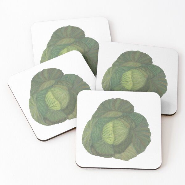 Item preview, Nature, Food, Vegetable, Cabbage, Green, Pastel sec, Bebicervin, Drawing designed and sold by BebiCervin.