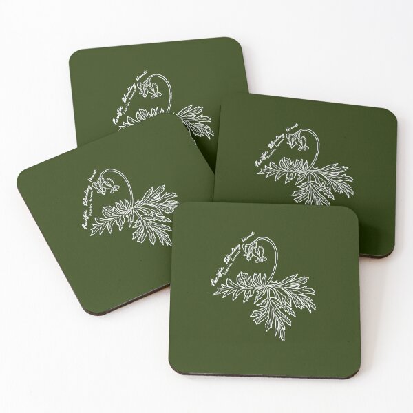Item preview, Pacific Bleeding Heart line art designed and sold by Fernheart Designs.