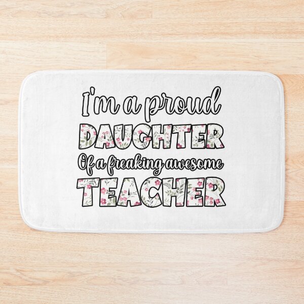 Item preview, Daughter Mothers Day : I'm A Proud Daughter Of A Freaking Awesome Teacher, Daughter Teacher designed and sold by AMINE  ★★★★★.