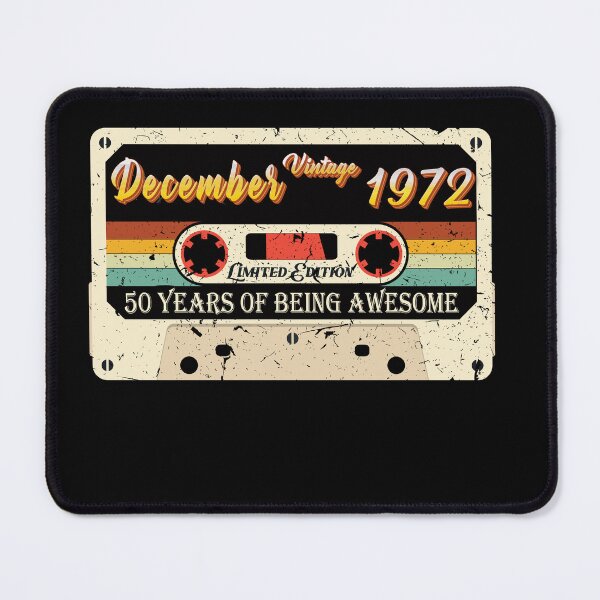 Item preview, Vintage December 1972 50Th Birthday 50 Year Old Men Women 52 years of being awesome Essential Classic designed and sold by mohmmed22.