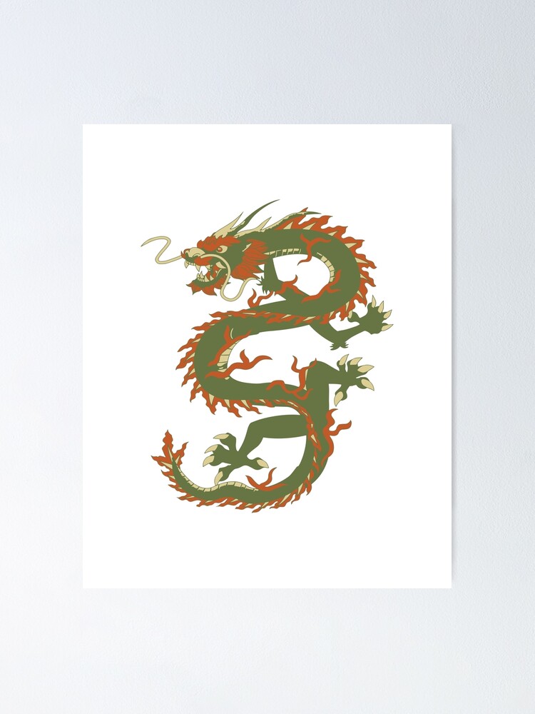 Chinese Dragon Poster By Altizzy Redbubble