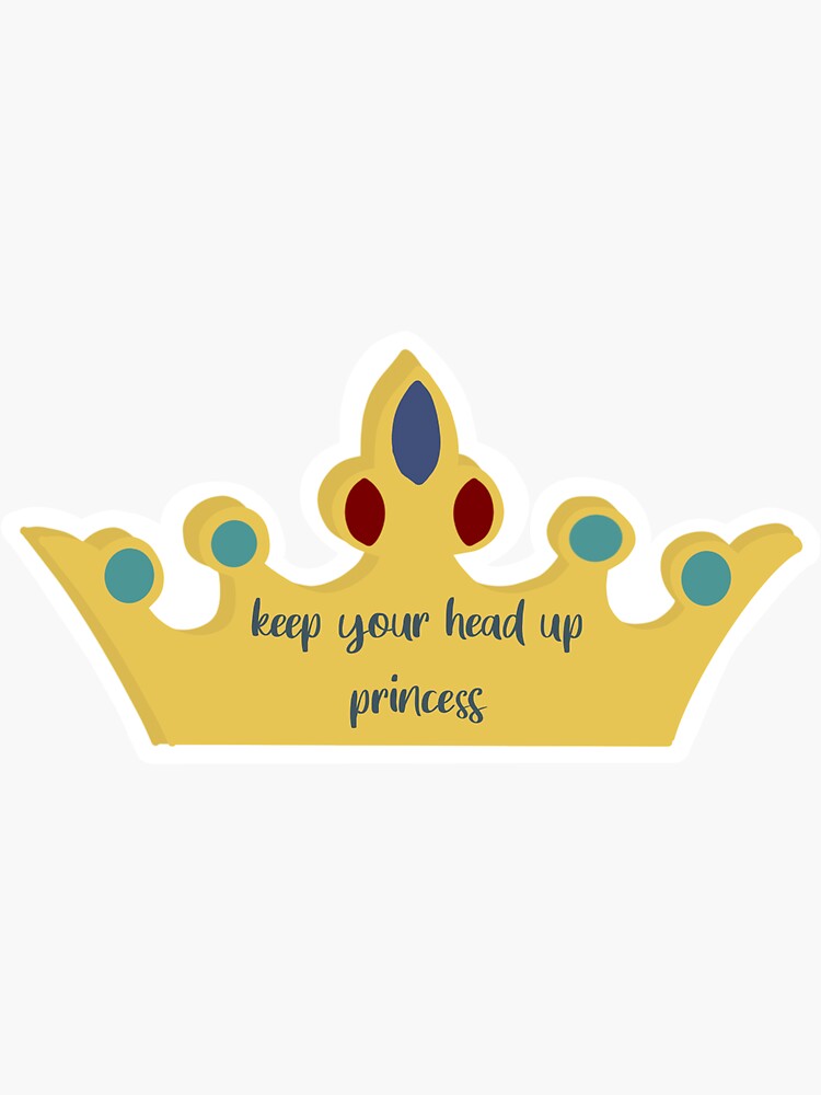 keep-your-head-up-princess-anson-seabra-sticker-by-sawyerleighc