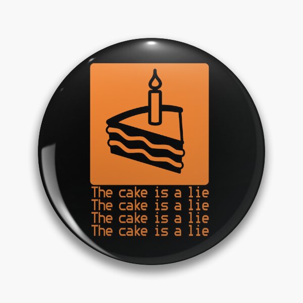 Aperçu de l'œuvre Le gâteau est un mensonge, la foule informatique, Roy créée et vendue par GeeksUnique.