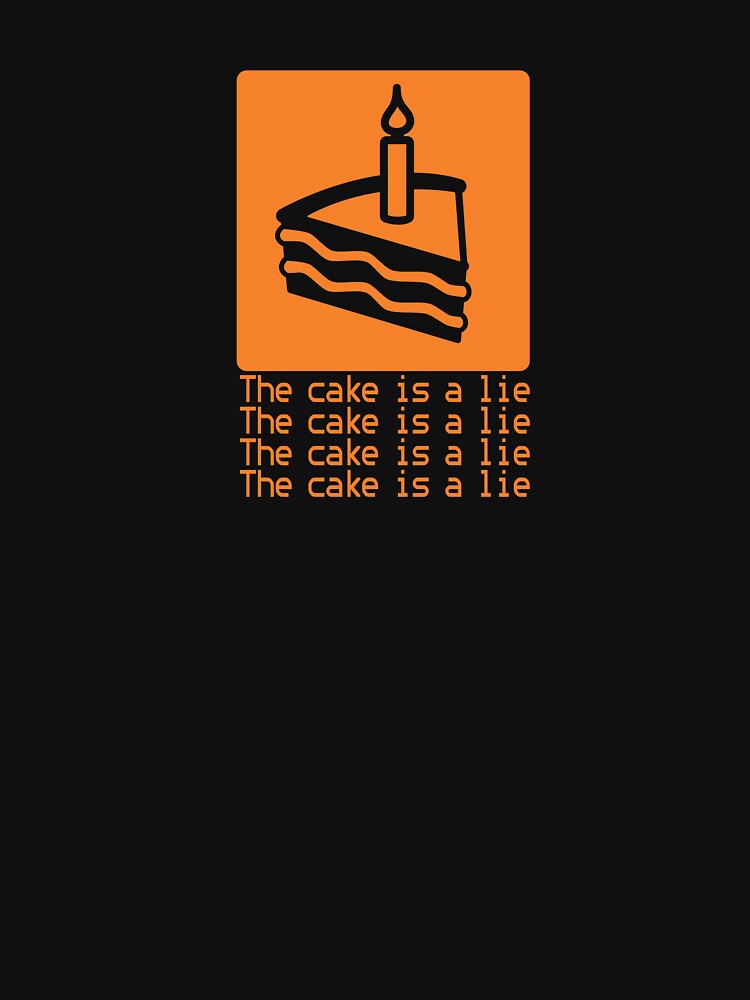 Thumbnail 7 of 7, Classic T-Shirt, The Cake Is A Lie, The IT Crowd, Roy designed and sold by GeeksUnique.