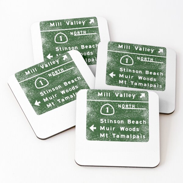 Item preview, MILL VALLEY STINSON BEACH MUIR WOODS HWY 101 Sign designed and sold by ChillaxGraphix.