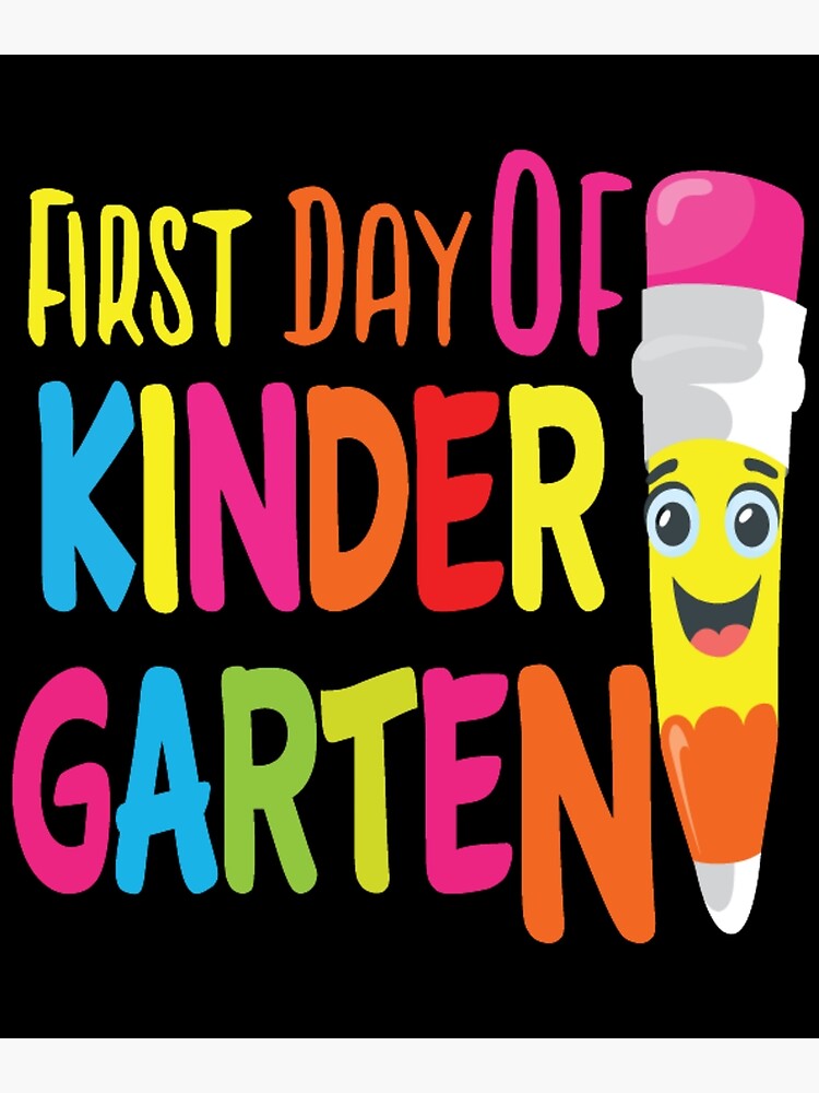first-day-of-kindergarten-cute-kids-poster-for-sale-by-optix