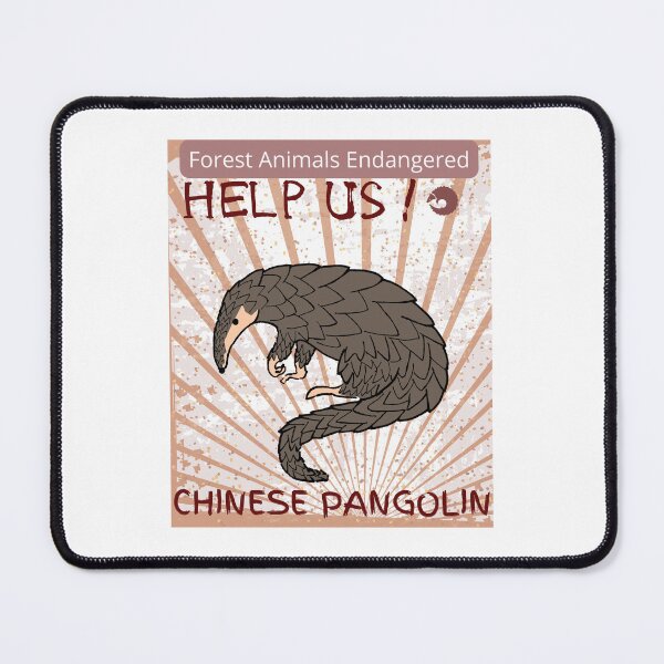 Item preview, Endangered Chinese Pangolin designed and sold by yassooarts.