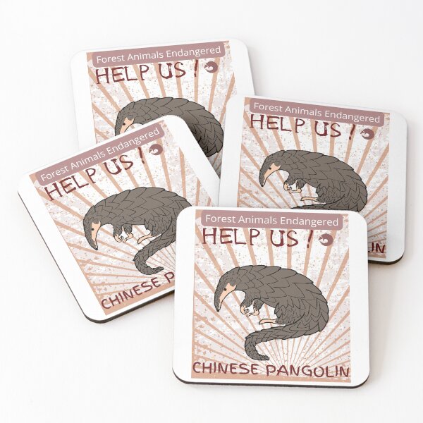 Item preview,  Endangered Chinese Pangolin  designed and sold by yassooarts.
