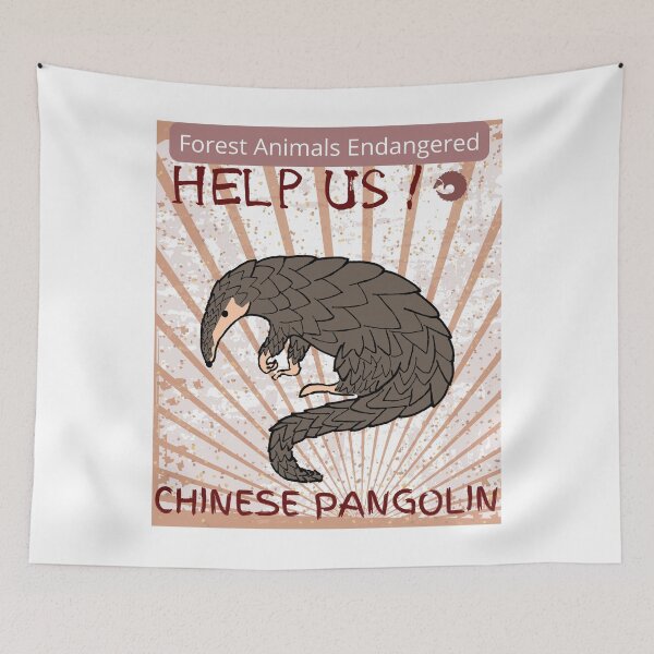 Item preview,  Endangered Chinese Pangolin  designed and sold by yassooarts.